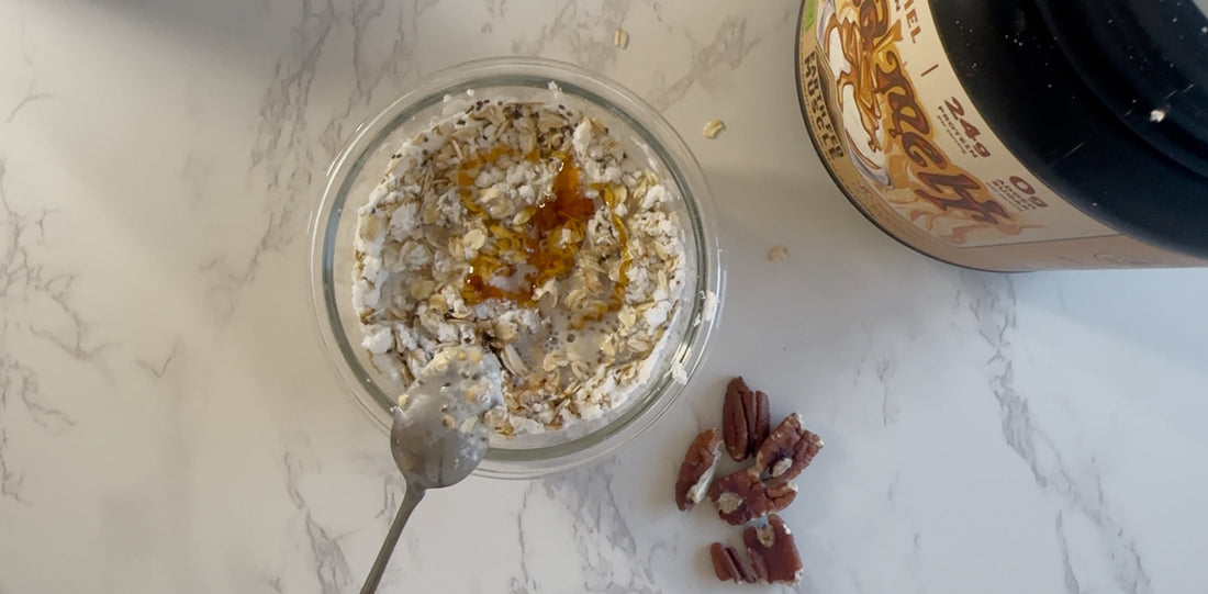 Caramel Protein Overnight Oats