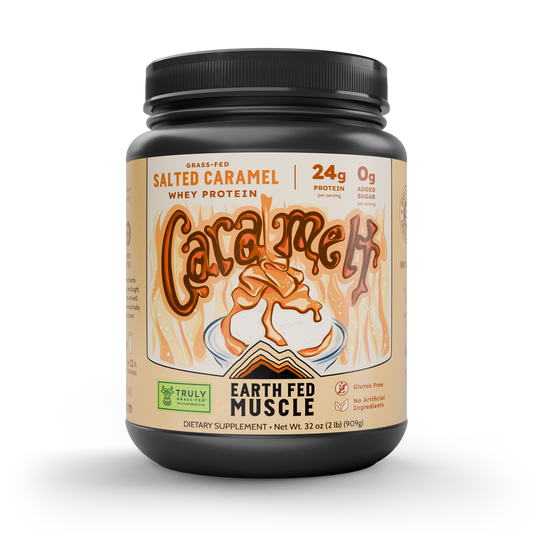 SEASONAL FLAVOR: 'Caramelt' Salted Caramel Grass Fed Whey Protein