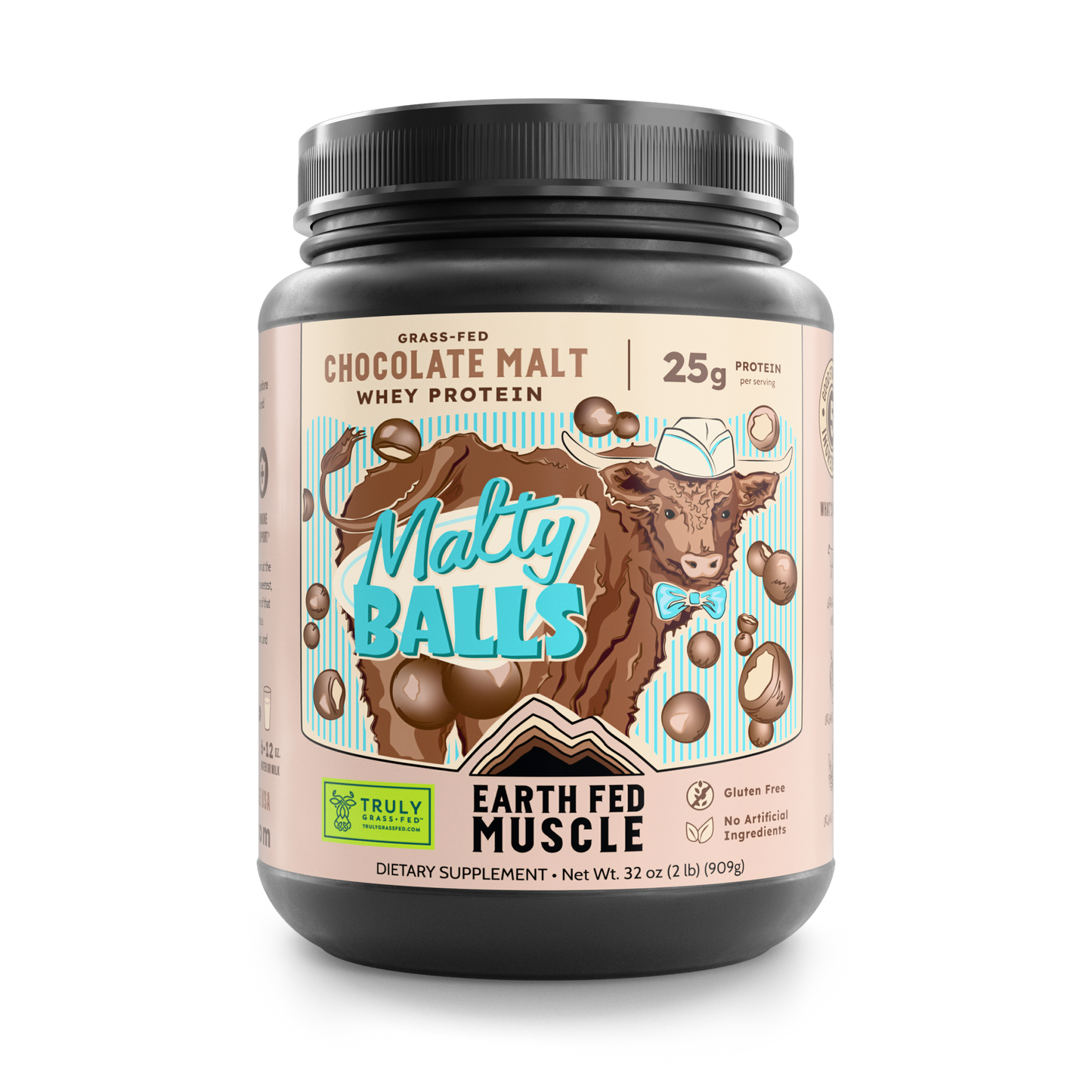 SEASONAL FLAVOR: Malty Balls Chocolate Malt Grass Fed Whey Protein