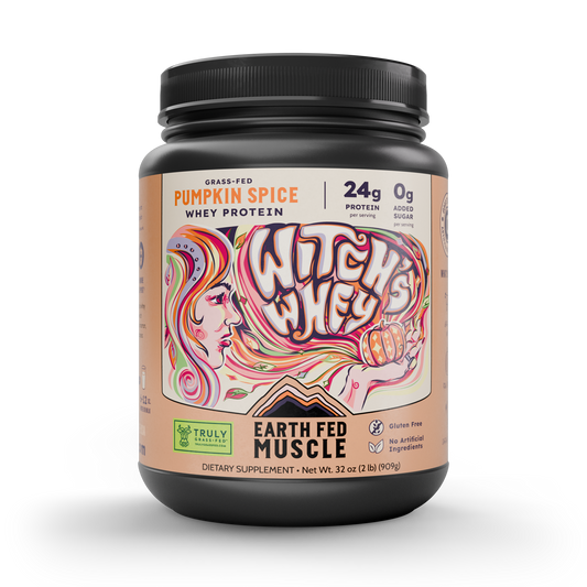 SEASONAL FLAVOR: Witch’s Whey Pumpkin Spice Grass Fed Protein