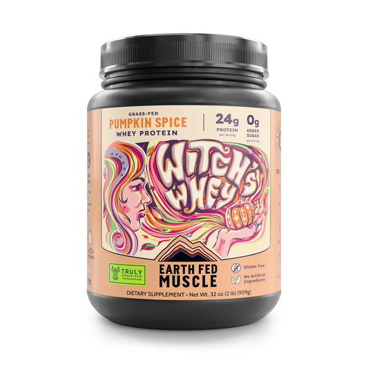 SEASONAL FLAVOR: Witch’s Whey Pumpkin Spice Grass Fed Protein