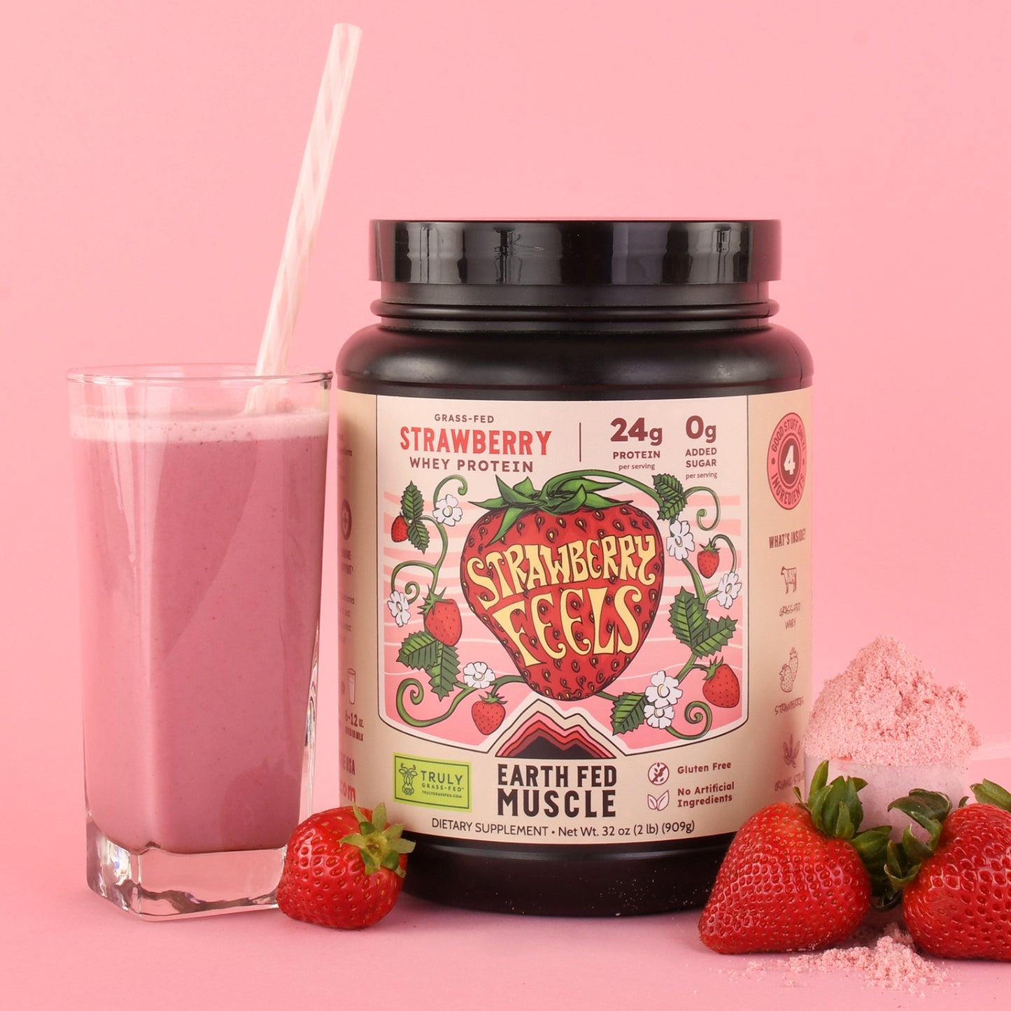 Strawberry Feels (Forever) Grass-Fed Protein