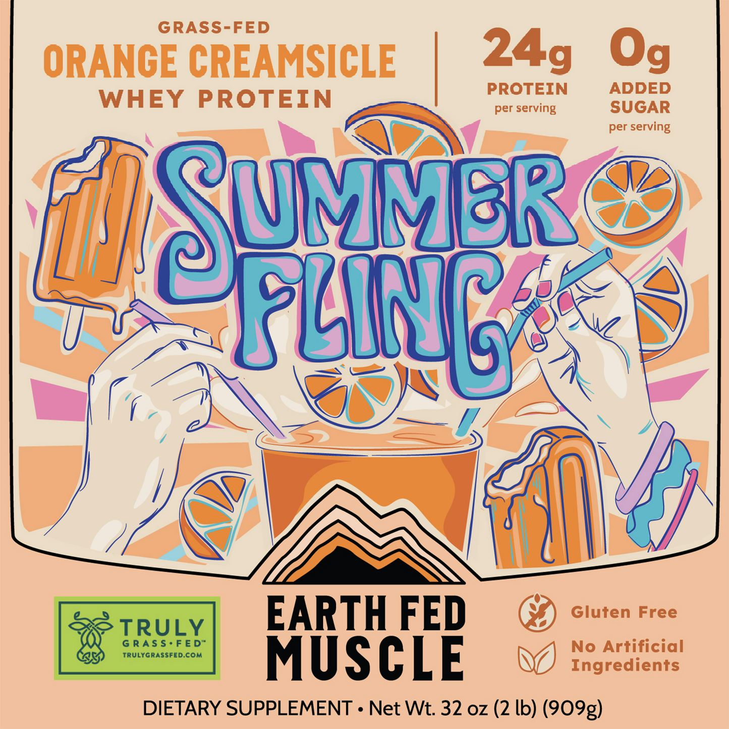 Summer Fling Orange Creamsicle Grass-Fed Protein